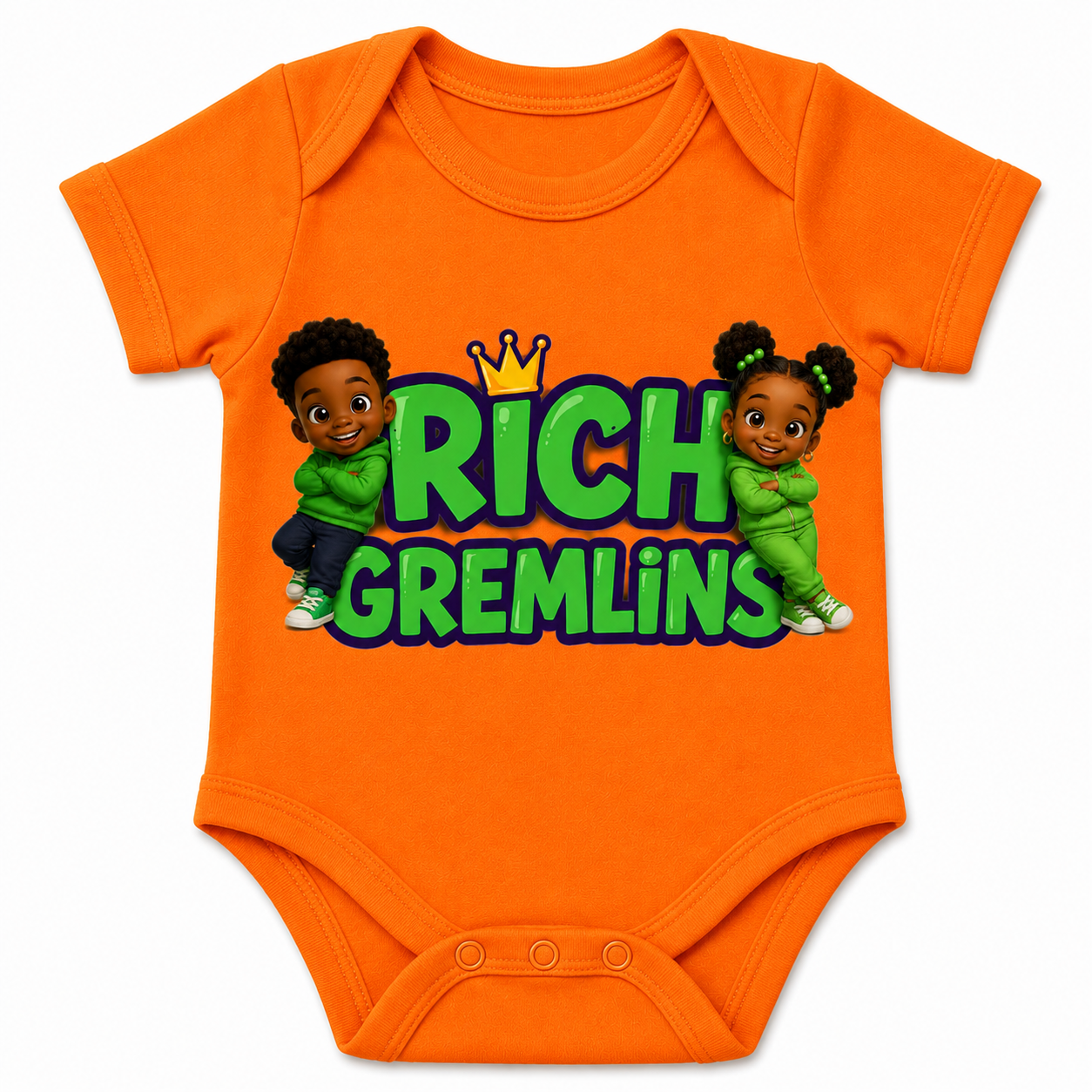 Classic Gremlins Onesie in Orange
