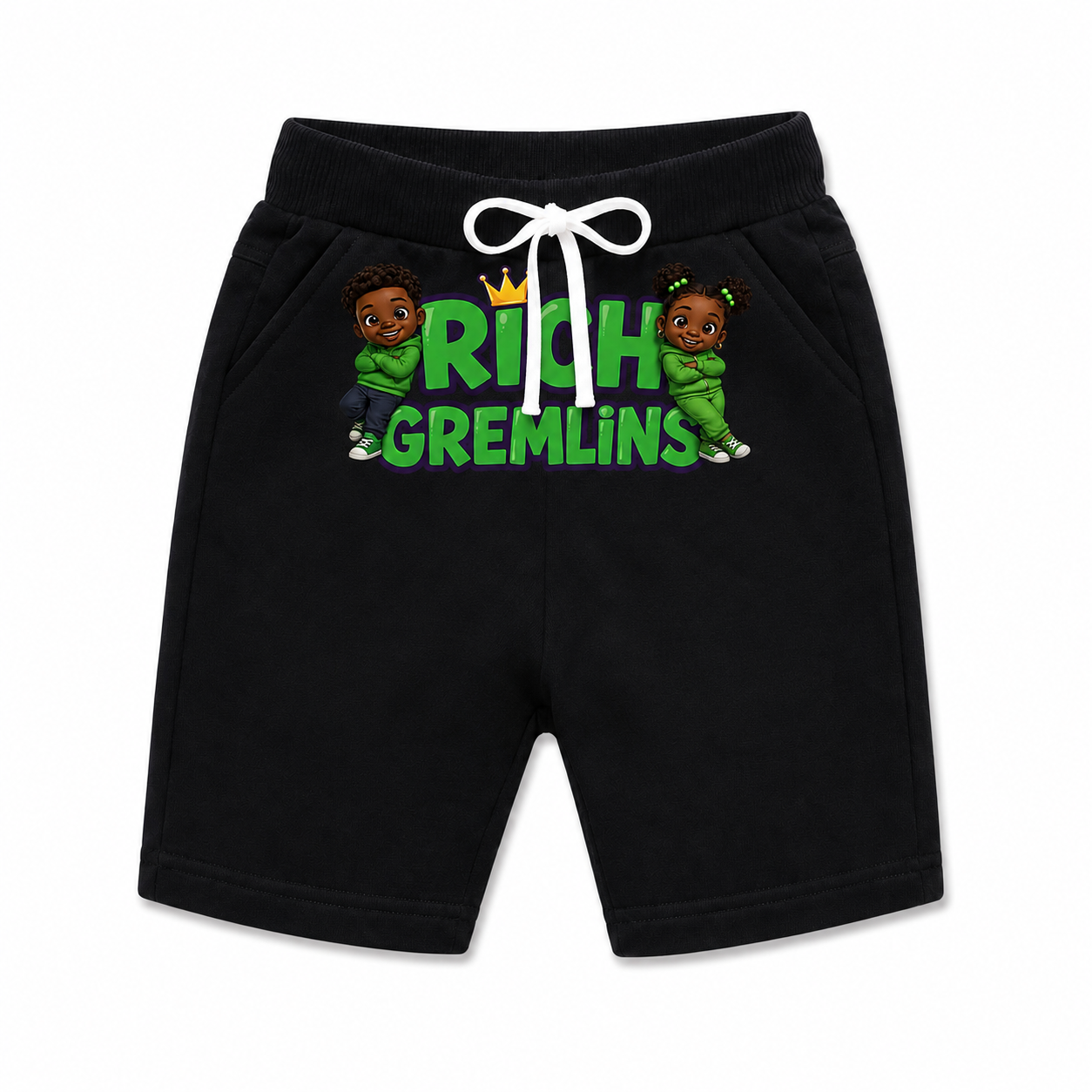 Classic Gremlins Shorts in Black