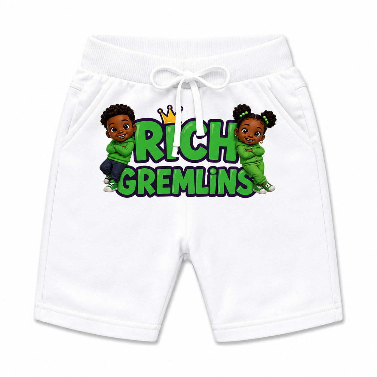 Classic Gremlins Shorts in White