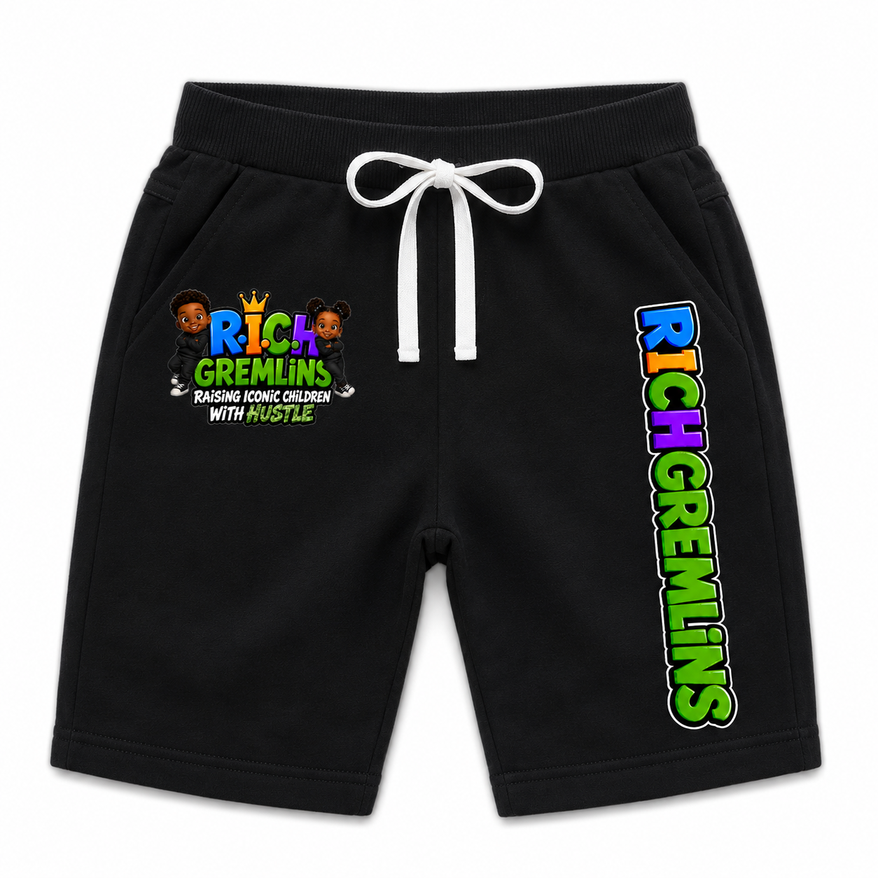 R.I.C.H Shorts in Black